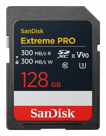 SanDisk Extreme PRO | 128GB SDXC Geheugenkaart | UHS-II Klasse 10