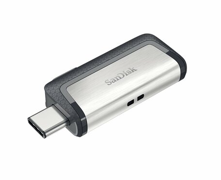 SanDisk Ultra Dual Drive USB Type-C | 128GB USB Flash Drive | USB Type-A / USB Type-C 3.2 Gen 1 (3.1 Gen 1) | Zwart, Zilver