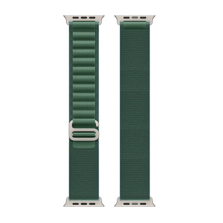 42/44/45/49mm Watch Alpine loop Chain Strap Dark Green  