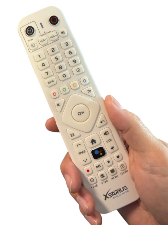 Xsarius BT RCU-A4-V2 Advanced IR & Bluetooth Afstandsbediening with backlight White
