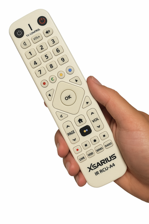 Xsarius IR RCU-A4 Advanced IR Afstandsbediening met backlight wit geen Bluetooth