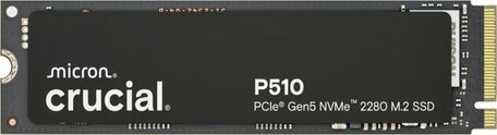 Crucial P510 | 1TB NVMe SSD | M.2 | Gen5 | 11.700MB/s Lezen | 9.500MB/s Schrijven