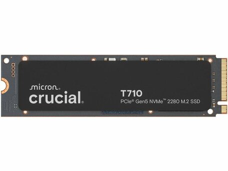 Crucial T710 | 2 TB NVMe SSD | M.2 | Gen5 | 14.500 MB/s Lezen | 12.700 MB/s Schrijven