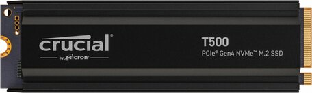 Crucial T500 | 4TB NVMe SSD | M.2 Gen4 | 7.000 MB/s Lezen | 6.900 MB/s Schrijven | Heatsink