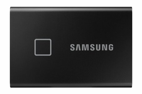 Samsung T7 Touch | Externe SSD | 1TB | USB 3.2 Gen2 | 1050 MB/s | Wachtwoordbeveiliging | Zwart | Compact en Veilig