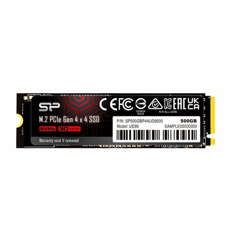Silicon Power UD90 | 500GB NVMe SSD | M.2 | Gen4 | 4.800MB/s Lezen | 4.200MB/s Schrijven