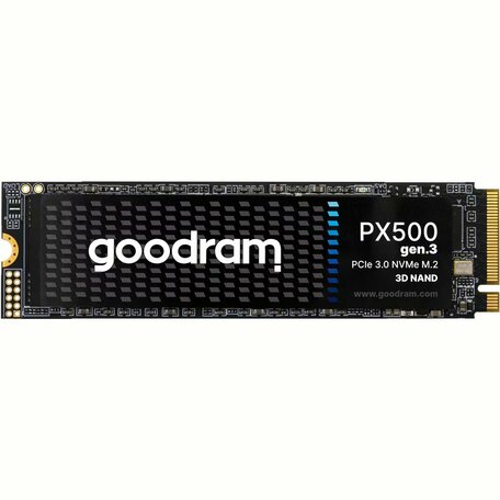 Goodram PX500 | 256GB NVMe SSD | M.2 Gen3 | 3.200MB/s Lezen | 1.300MB/s Schrijven