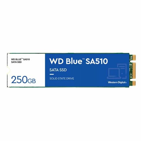 Western Digital Blue SA510 | 250GB SATA SSD | M.2 | 555MB/s Lezen | 440MB/s Schrijven