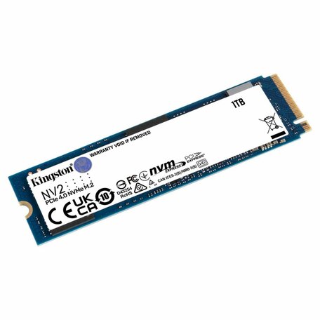 Kingston NV2 | 1TB NVMe SSD | M.2 Gen4 | 3.500MB/s Lezen | 2.100MB/s Schrijven