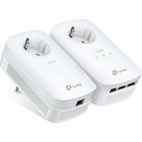 TP-Link TL-PA8033P KIT | Powerline Adapter Set | 1300 Mbps | 3x Gigabit Ethernet | Met Stopcontact | Wit