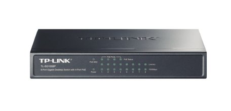 TP-LINK TL-SG1008P Gigabit Ethernet (10/100/1000) Power over Ethernet (PoE) Grijs