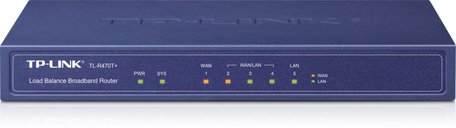 TP-LINK TL-R470T+ bedrade router Fast Ethernet Zwart