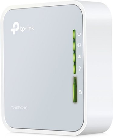 TP-LINK TL-WR902AC draadloze router Fast Ethernet Dual-band (2.4 GHz / 5 GHz) 3G 4G Wit