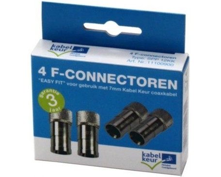 Technetix Cai 4 stuks f-conn. push-on