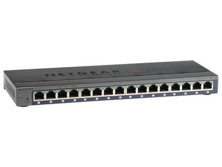 Netgear GS116E Managed L2 Gigabit Ethernet (10/100/1000) Zwart