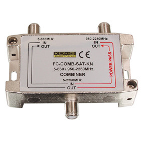 Combiner satelliet en kabel TV