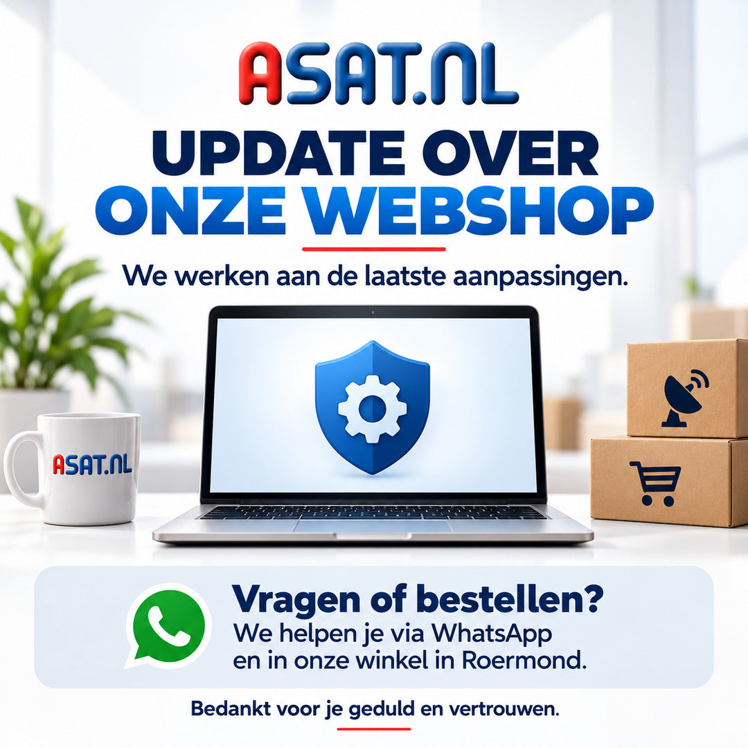 🔧 Update over onze webshop