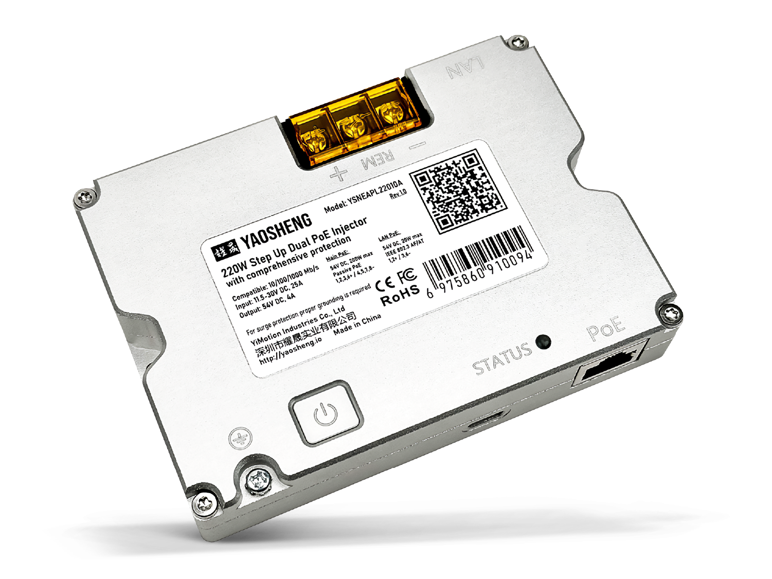 12/24V dubbele PoE-converter voor Starlink Standard V4 – 220 W