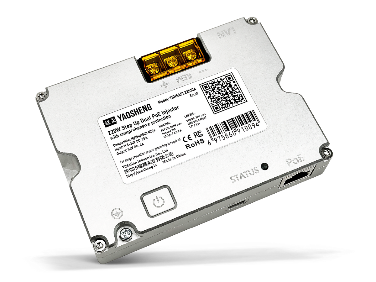 12/24V dubbele PoE-converter voor Starlink Standard V4 – 220 W