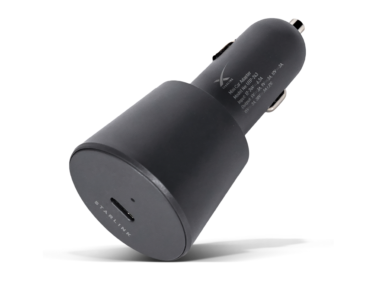 Starlink Mini Car Adapter – voertuigvoeding met 5 m kabel