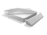 Flat Mount voor Starlink Mini – ASA met plexiglas & windgeleider