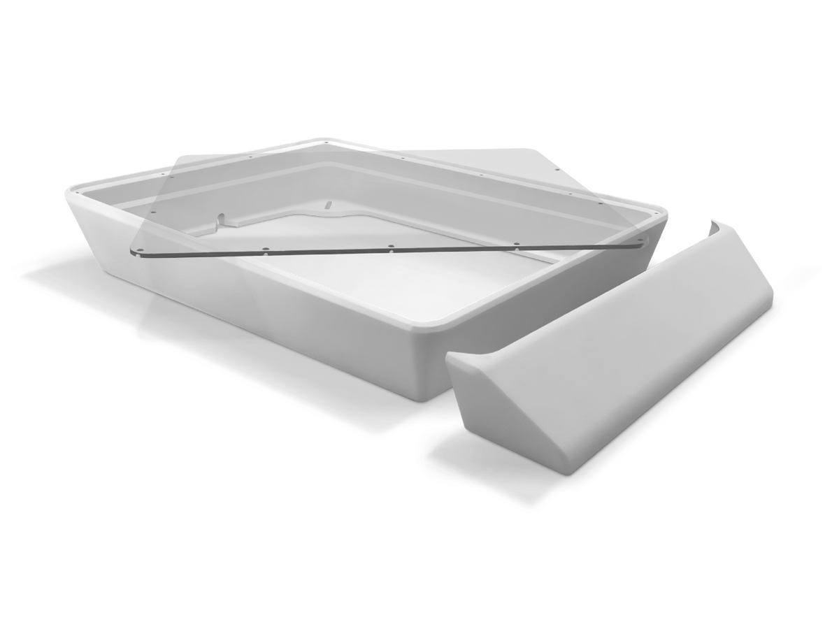 Flat Mount voor Starlink Mini – ASA met plexiglas & windgeleider