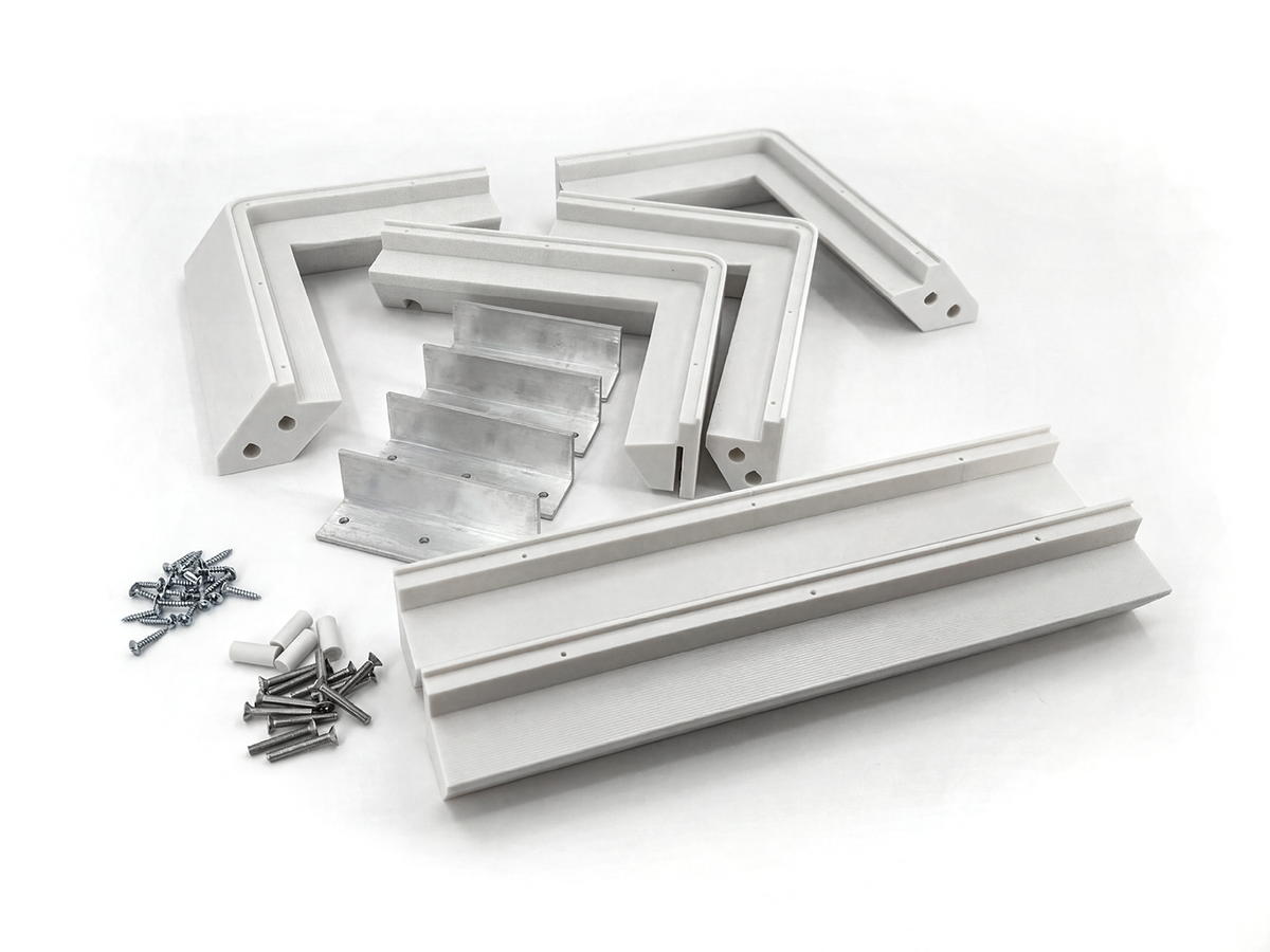 Flat Mount voor Starlink Standard – ASA-dakbehuizing met plexiglas