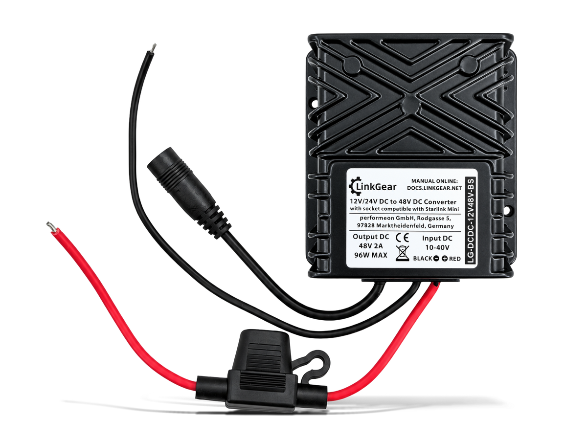 12/24V naar 48V DC-converter voor Starlink Mini – 96 W