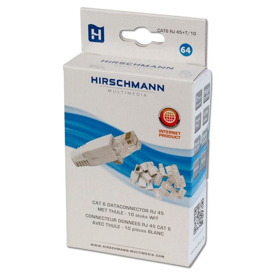 Hirschmann CAT6 RJ45+T/10 shop RJ 45 Steckverbinder CAT6 10st