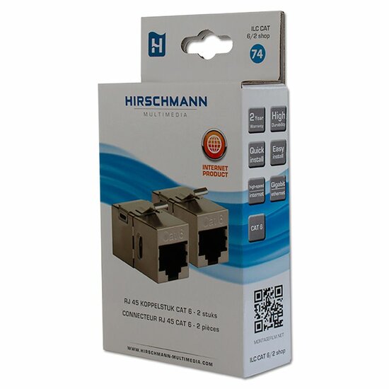 Hirschmann ILC CAT6/2 shop RJ45 koppelstuk CAT 6A 2 st