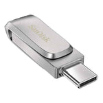 SanDisk Ultra Dual Drive | 1TB USB-C 3.2 & USB-A 3.2 Flash Drive | Roestvrijstaal