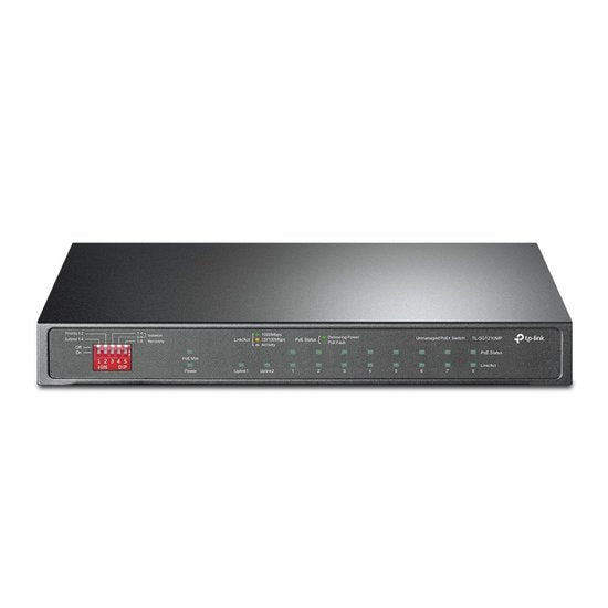 TP-Link TL-SG1210MP | Unmanaged Switch | 10 Ports | Gigabit Ethernet (10/100/1000 Mbps) | 8x PoE+ | Desktop