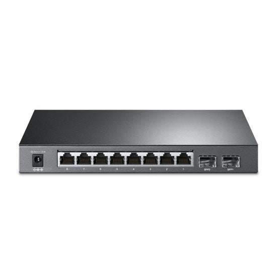TP-Link TL-SG2210P | Managed Smart Switch | 10 Ports | Gigabit Ethernet (10/100/1000 Mbps) | 8x PoE+