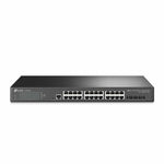 TP-Link TL-SG3428X | JetStream Managed L2+ Switch | 24 Ports | Gigabit Ethernet (10/100/1000 Mbps) | 4x 10G SFP+ | Omada SDN | Rackmount | Schwarz