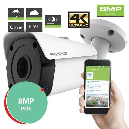 Amiko Camera IP B40M4K POE - 4k