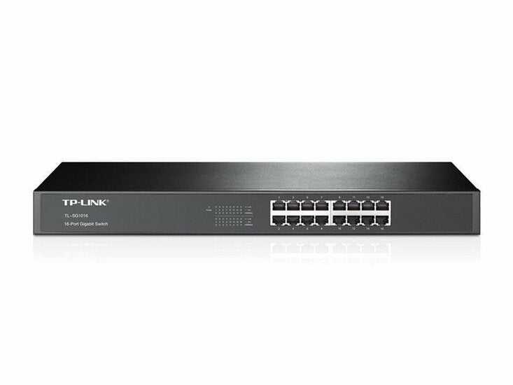 TP-Link TL-SG1016 | Unmanaged Switch | 16 Ports | Gigabit Ethernet (10/100/1000 Mbps) | Energieeffizient | Rackmount