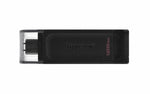 Kingston DataTraveler 70 | 128GB USB-C 3.2 Flash Drive | Black