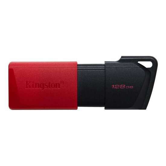 Kingston DataTraveler Exodia M | 128GB USB-A 3.2 Flash Drive | Schwarz/Rot