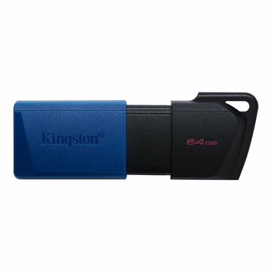Kingston DataTraveler Exodia M | 64GB USB-A 3.2 Flash Drive | Black/Blue