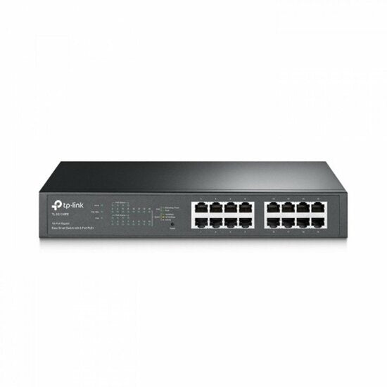 TP-Link TL-SG1016PE | Managed Smart Switch | 16 Ports | Gigabit Ethernet (10/100/1000 Mbps) | PoE+ (150W) | VLAN/QoS | Webverwaltung