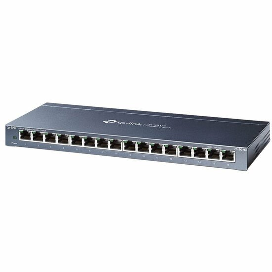TL-SG116E | 16-Port Gigabit Easy Smart Switch | QoS/VLAN/IGMP Snooping | Plug-and-play | Metall Gehäuse