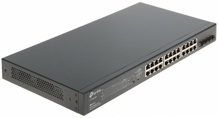 TP-Link TL-SG2428P | Managed Smart Switch | 28 Ports | Gigabit Ethernet (10/100/1000 Mbps) | 24x RJ45 + 4x SFP | PoE+ (250W) | VLAN/QoS