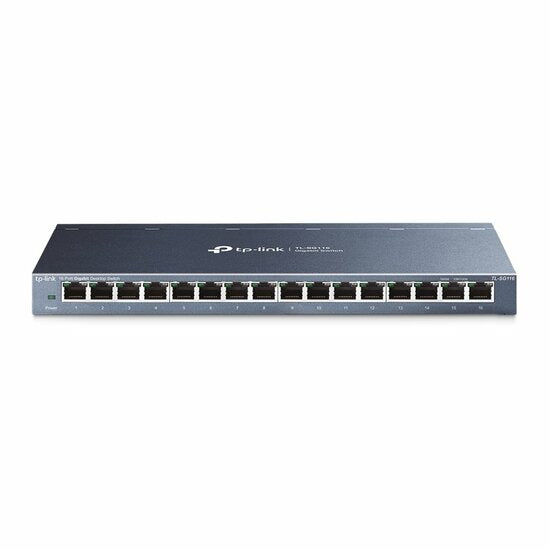 TP-Link TL-SG116 | Unmanaged L2 Switch | 16 Ports | Gigabit Ethernet (10/100/1000 Mbps)