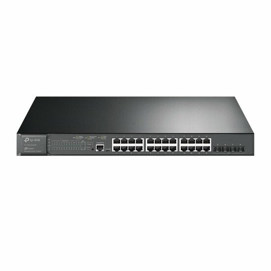 TP-Link TL-SG3428XMP | JetStream Managed L2+ Switch | 28 Ports | Gigabit Ethernet (10/100/1000 Mbps) | 24x PoE+ (384W) | 4x 10G SFP+ | Omada SDN