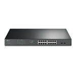 TP-Link TL-SG1218MPE | Managed Smart Switch | 18 Poorten | Gigabit Ethernet (10/100/1000 Mbps) | 16x PoE+ (192W) | 2x SFP | VLAN/QoS | Zwart