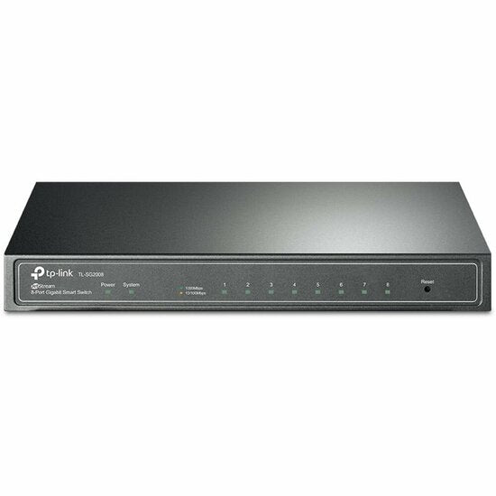 TP-Link TL-SG2008 | Managed Smart Switch | 8 Ports | Gigabit Ethernet (10/100/1000 Mbps) | VLAN/QoS/IGMP Snooping | Web management