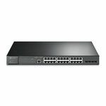 TP-Link TL-SG3428MP | JetStream Managed L2+ Switch | 28 Ports | Gigabit Ethernet (10/100/1000 Mbps) | 24x PoE+ (384W) | 4x SFP | Omada SDN | Black