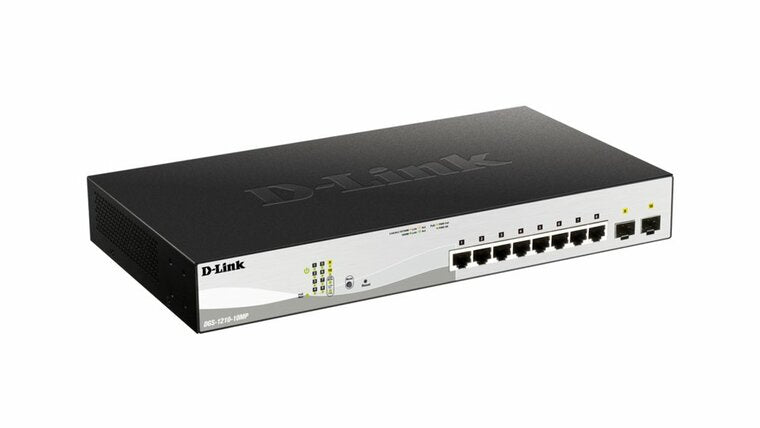 D-Link DGS-1210-10MP/E | Managed L2 Switch | 10 Poorten | Gigabit Ethernet (10/100/1000 Mbps) | PoE
