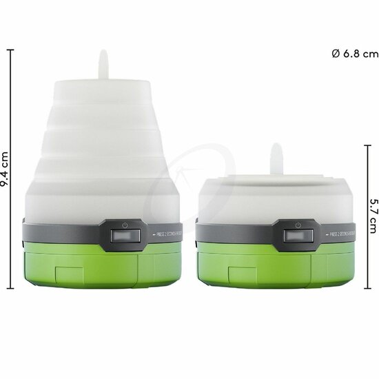 Goobay LED campinglamp 3-in-1 opvouwbaar zaklamp-lantaarn
