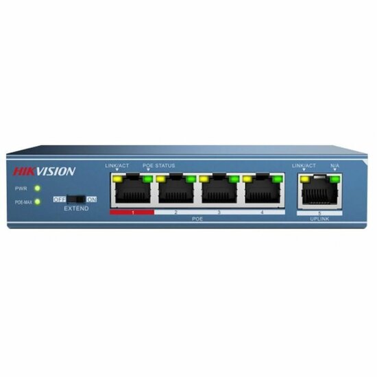 Hikvision DS-KIS602 IP Video intercom kit, 1 drukknop, 2 MP HD video, 7" touch screen binnenstation